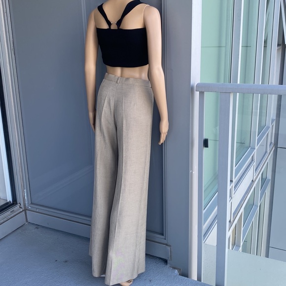 Beige Wide Leg Pants - Picture 3 of 12